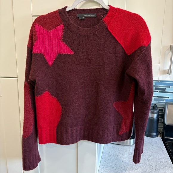 360 Cashmere Julia star patchwork sweater - Picture 1 of 6